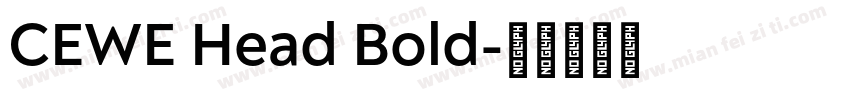 CEWE Head Bold字体转换